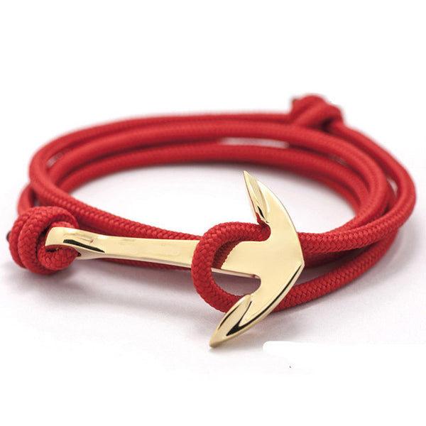 New Silver Alloy Anchor Bracelet