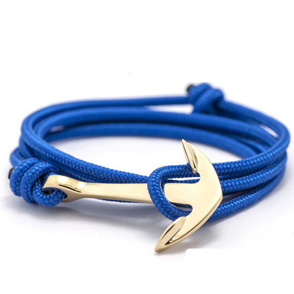 New Silver Alloy Anchor Bracelet