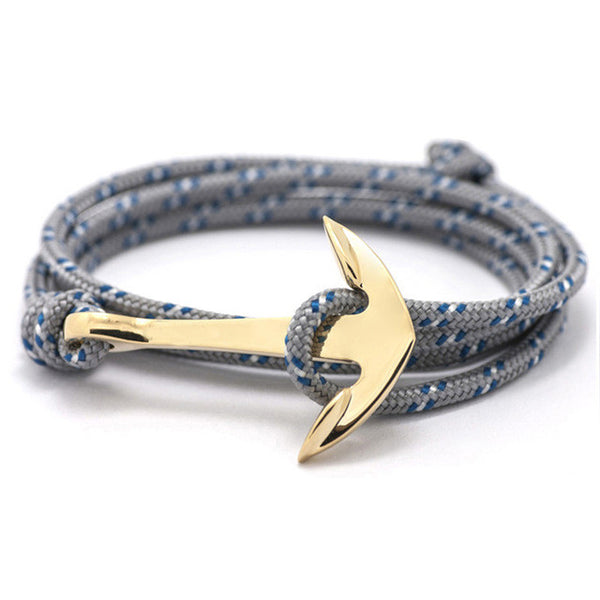 New Silver Alloy Anchor Bracelet
