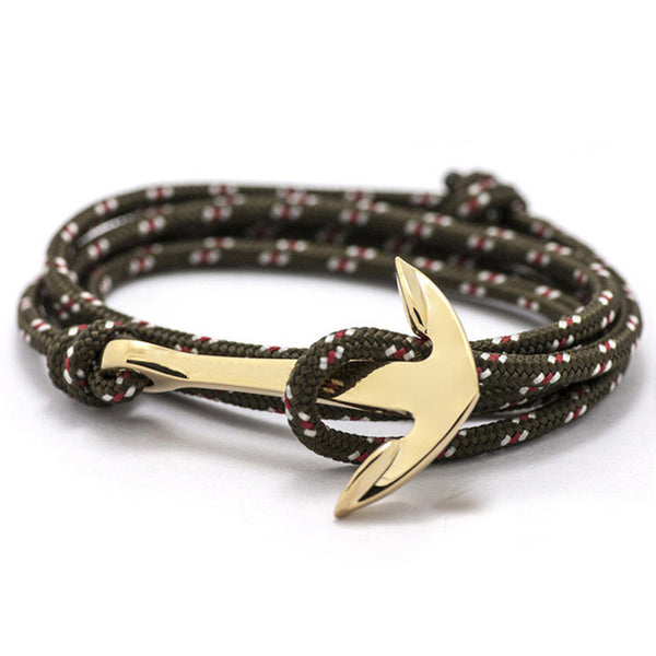 New Silver Alloy Anchor Bracelet