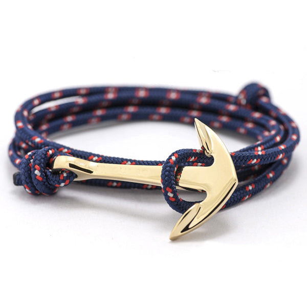 New Silver Alloy Anchor Bracelet